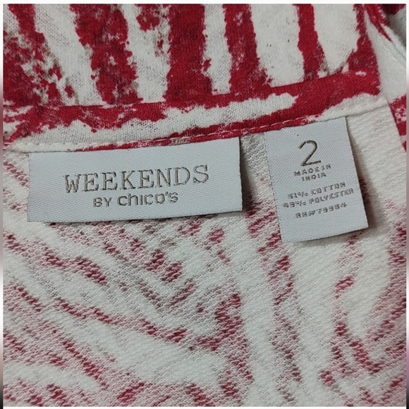 CHICO'S Weekends Zip Jacket - Picture 6 of 8